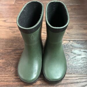 Stonz Olive Green Kids Rain Boots